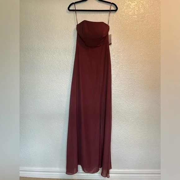 NWT Birdy Grey Chris Convertible Chiffon Dress in Rosewood XS - Picture 5 of 11